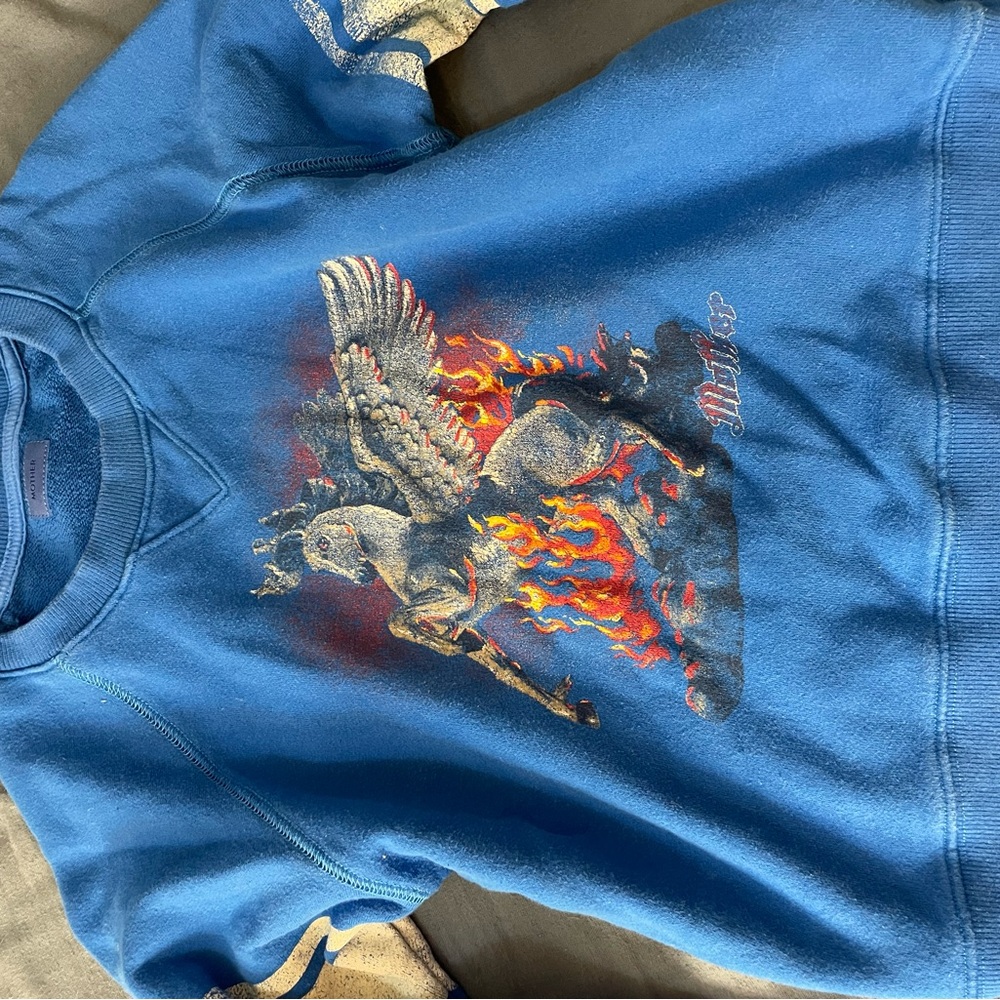 Mother brand Blue Pegasus Graphic Sweatshirt. Women’s small